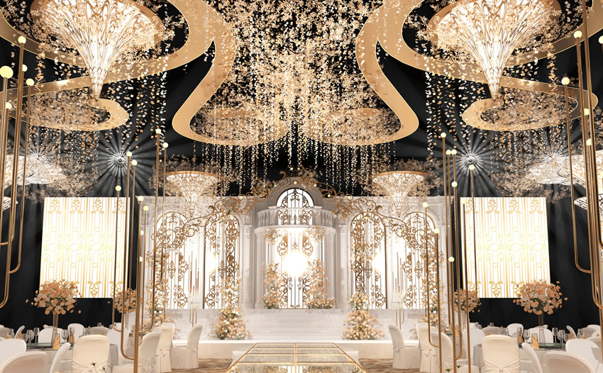 麻阳花木兰喜事汇金色大厅效果展示